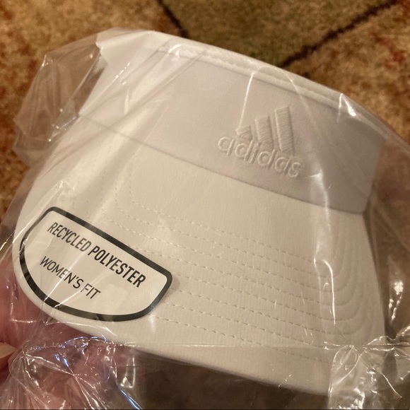 Adidas Womens White Match Visor - Picture 3 of 8